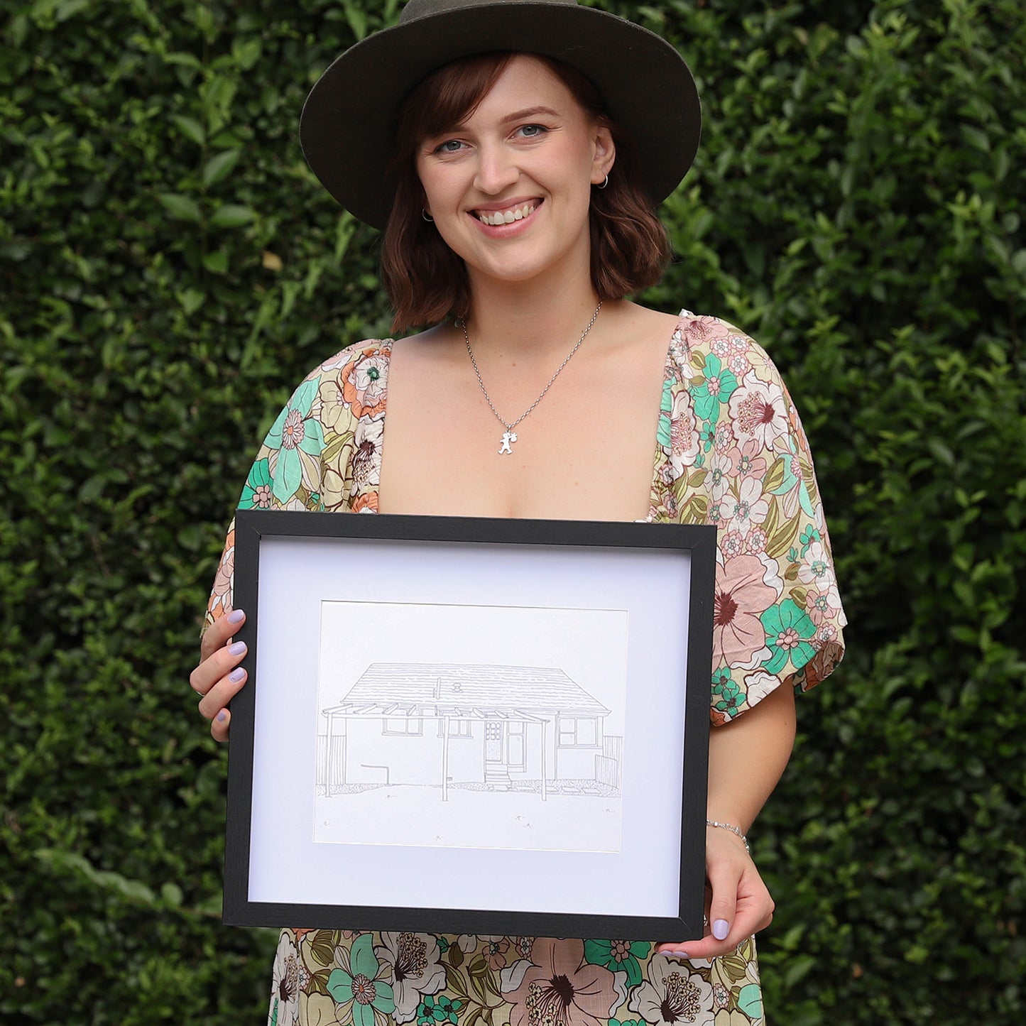 Medium Black Ink Illustration