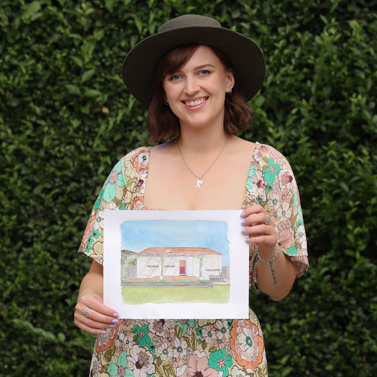 Medium Watercolour Home Illustration