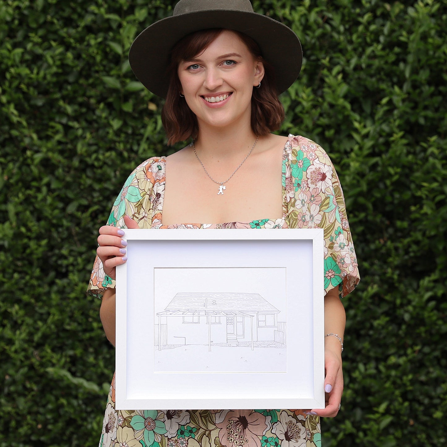 Medium Black Ink Illustration