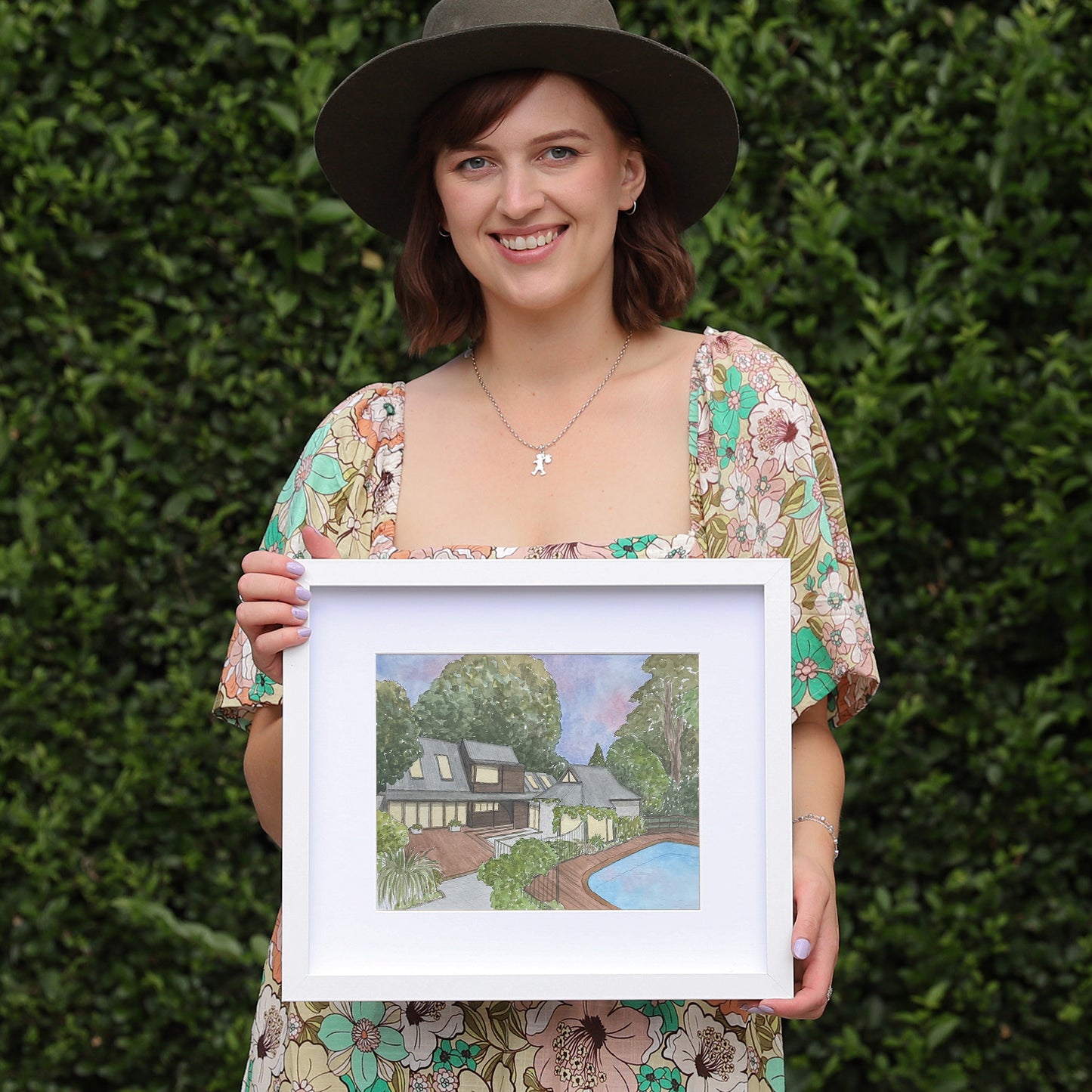 Medium Watercolour Home Illustration