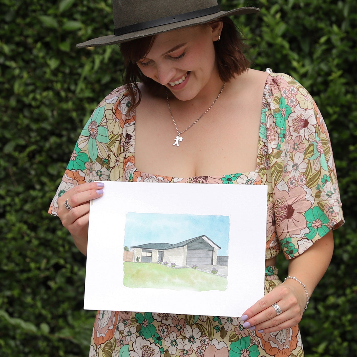 Small Watercolour Home Illustration